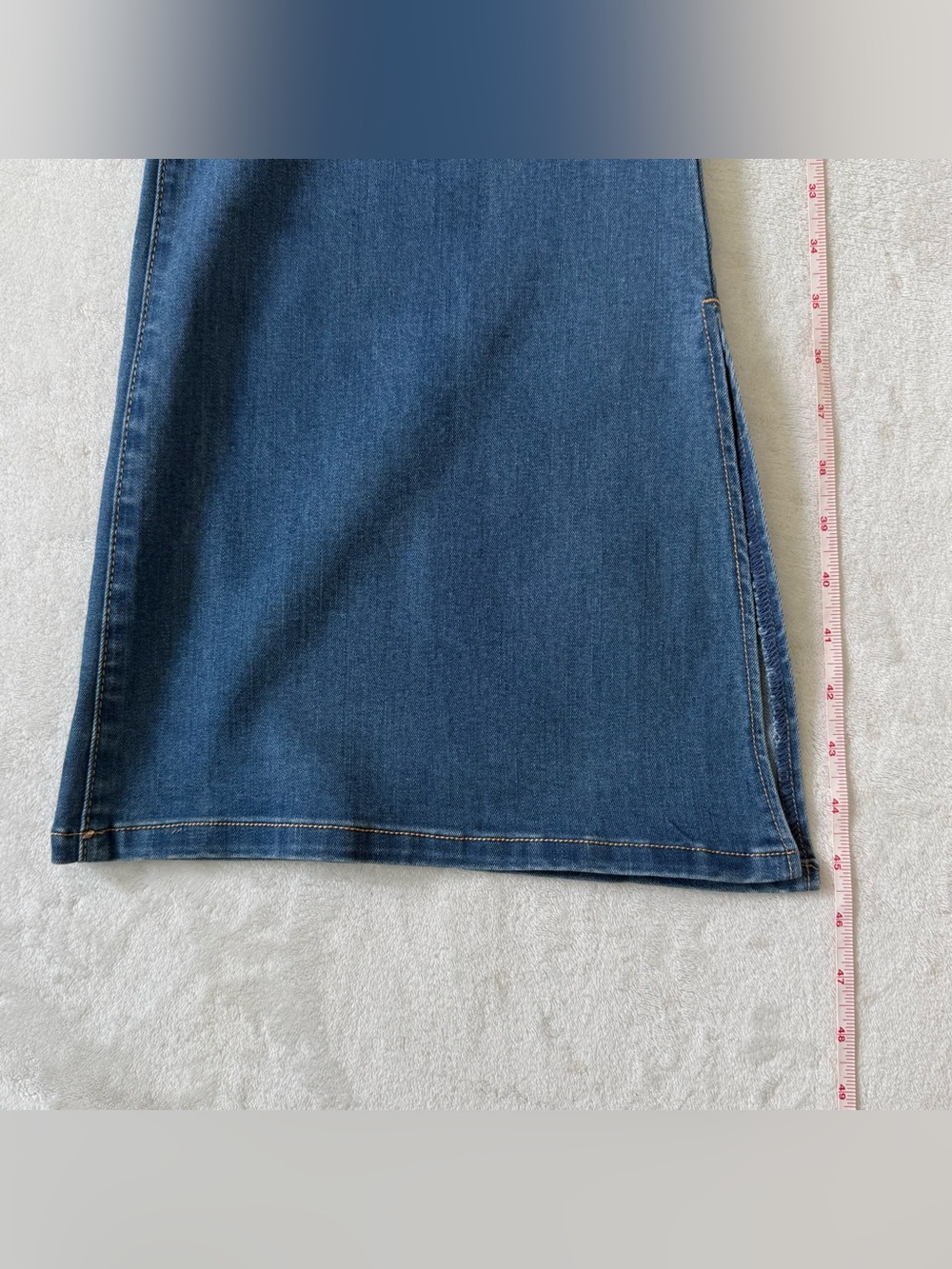 Fashion Nova Junk In The Trunk Light Wash Distressed Flare Jean Plus Size 22 NWT - Picture 12 of 16